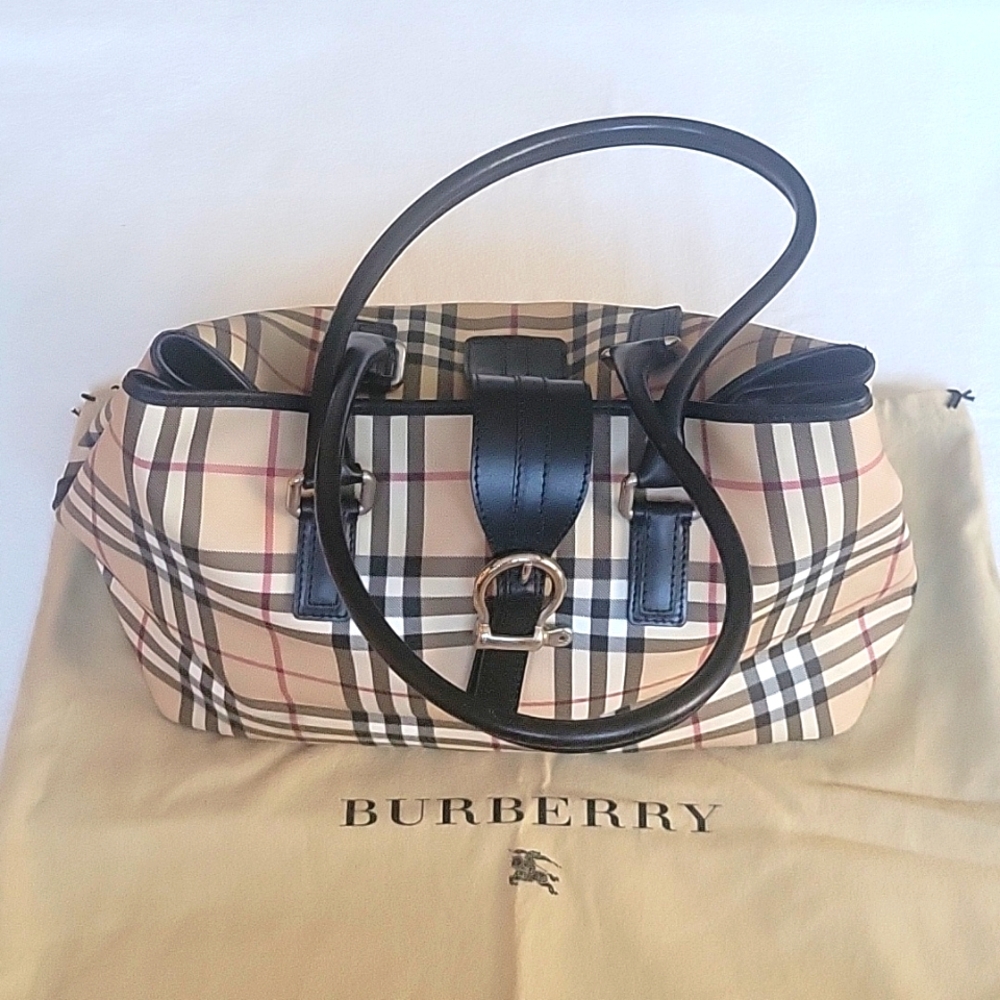 Burberry Supernova Check Large Tote